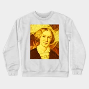 George Eliot Golden Portrait | George Eliot Artwork Crewneck Sweatshirt